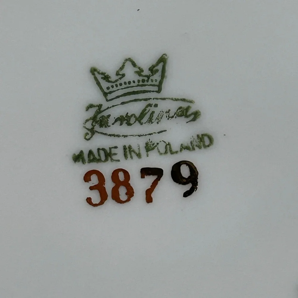 Favolina Karolina Jarolina Poland 3879 Bread Dessert Silver Scalloped‎ Floral 8